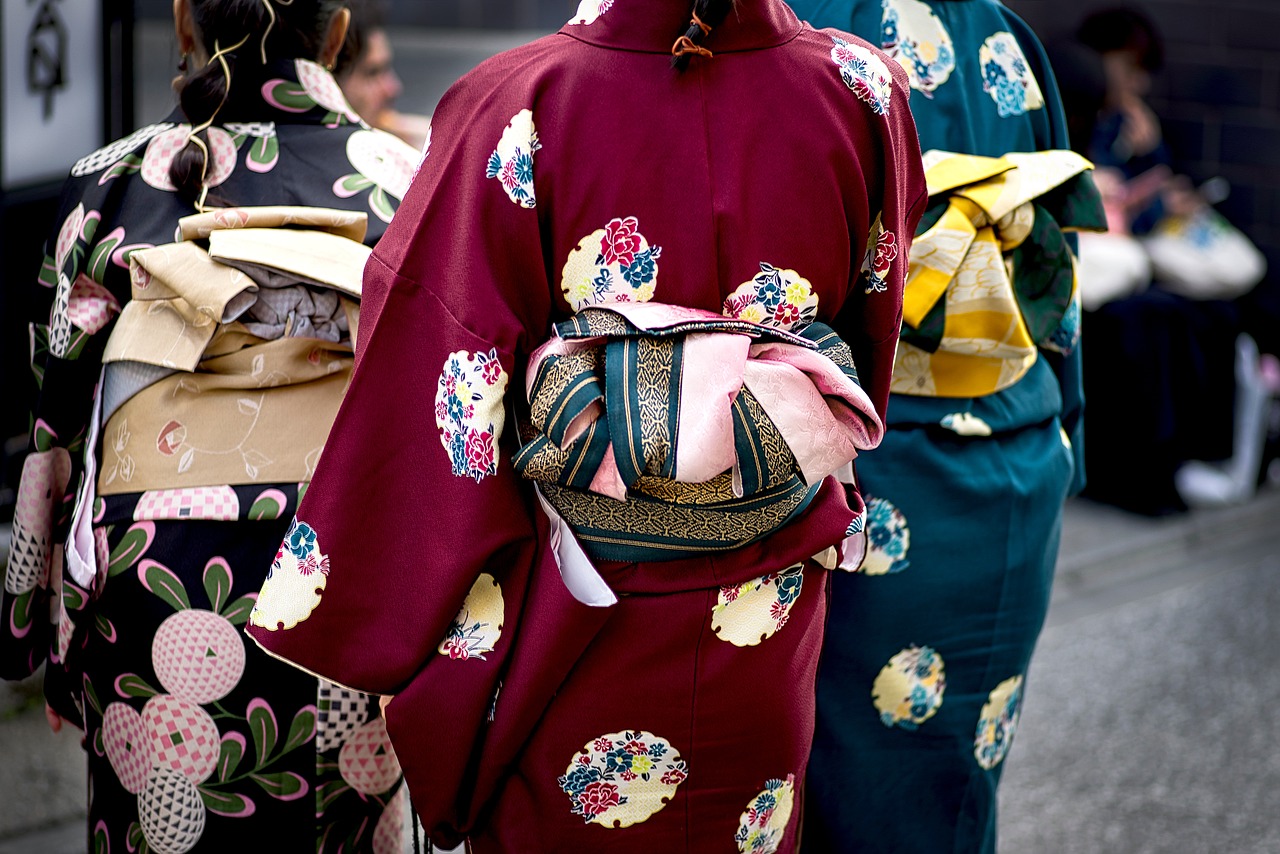 kimono, costume, back